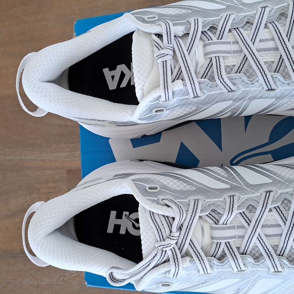 Hoka Mafate Speed 2 - Color: White/Silver - Size: Unisex - W: 9.5, M: 8.5 - Picture 4 of 9